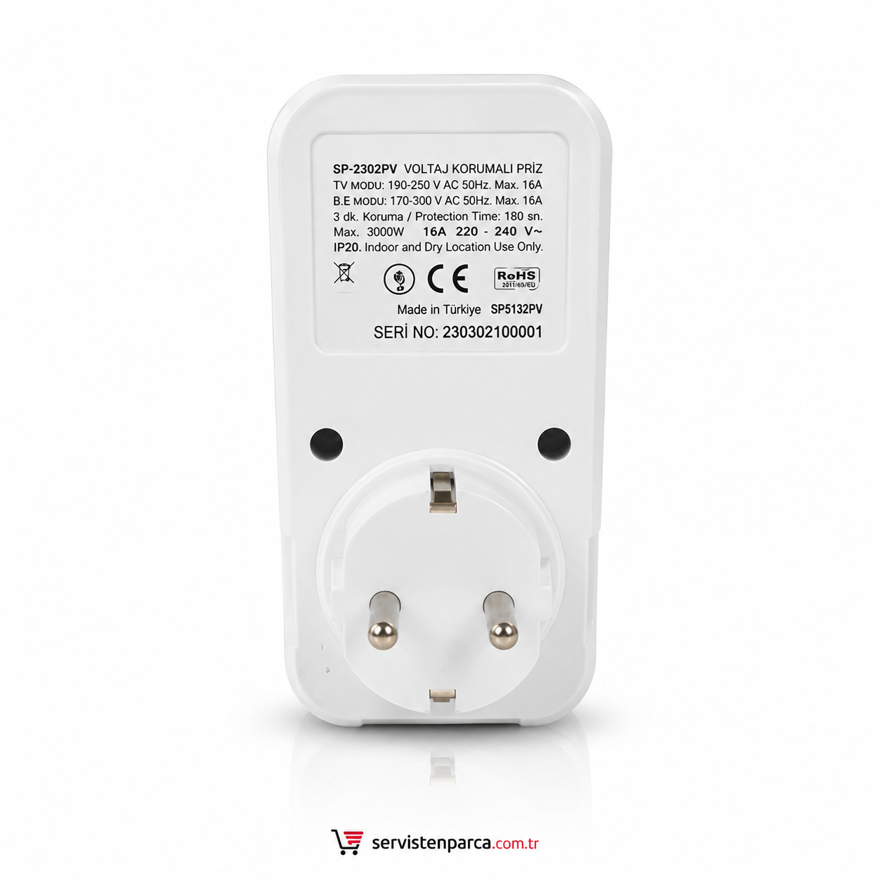 Simfer Professional SP-2302PV Voltaj Korumalı Priz - Görsel 3